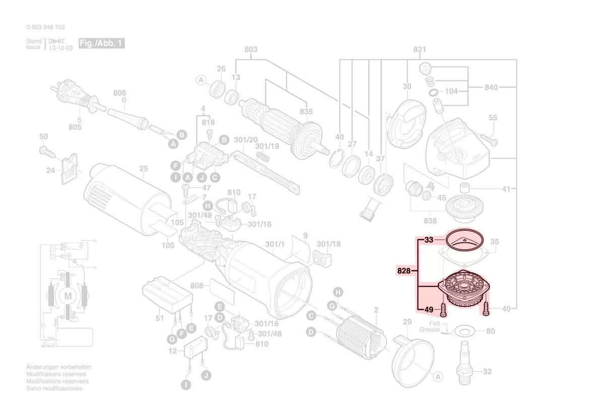 Flasque de palier réf. 1 607 000 347 BOSCH